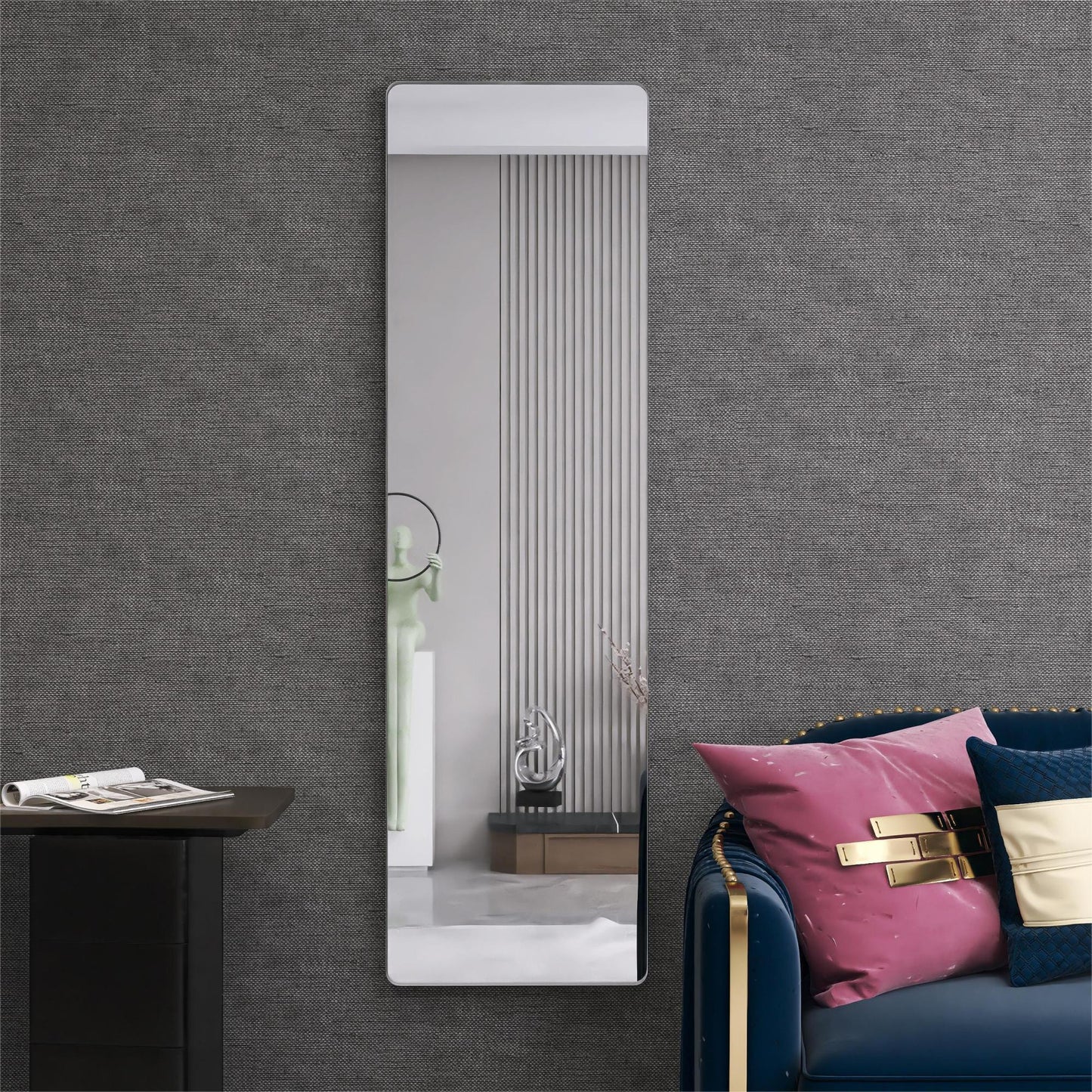 Bathroom Dressing,Makeup Mirror Decorative Living Room Mirror,Two PCS 1 Set