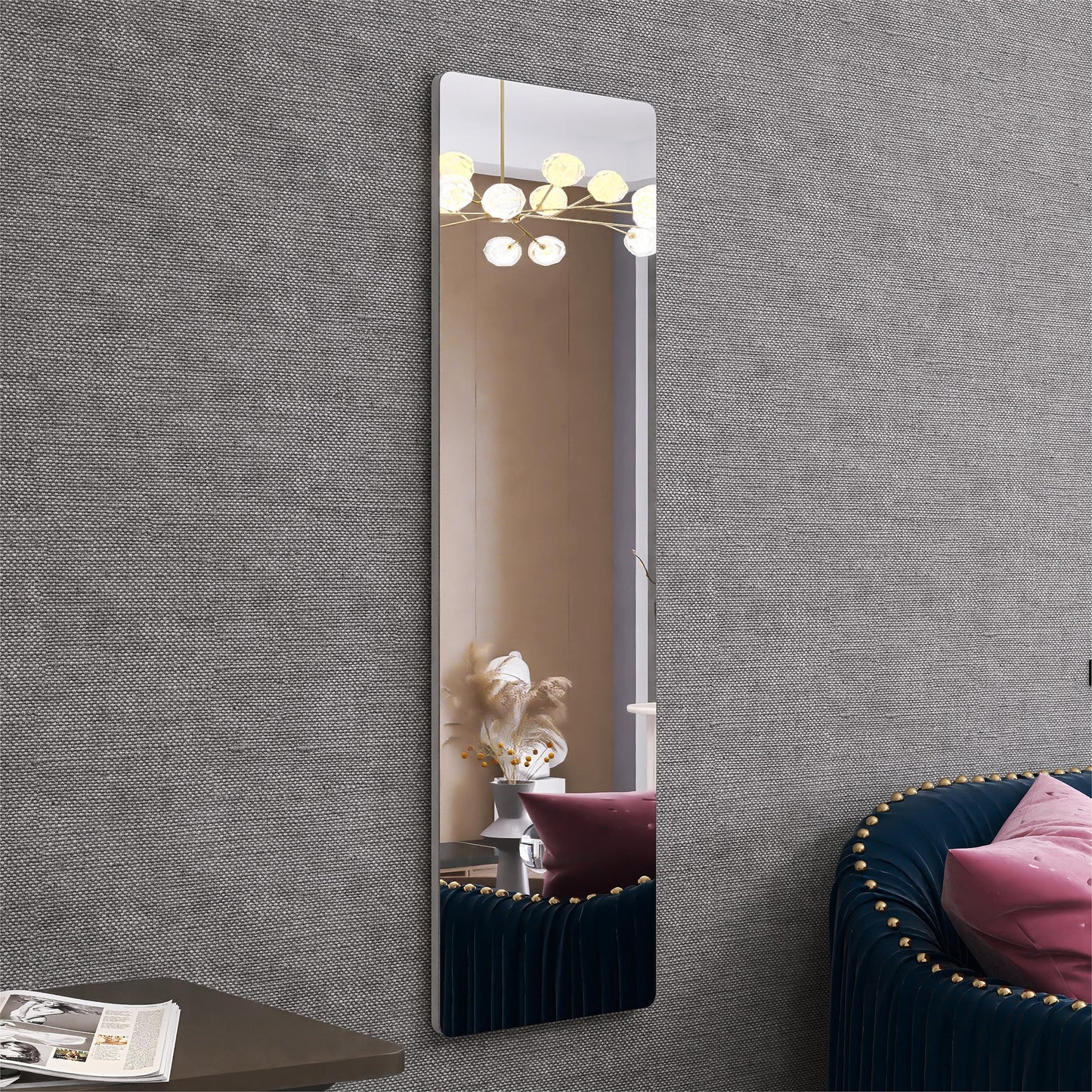 Bathroom Dressing,Makeup Mirror Decorative Living Room Mirror,Two PCS 1 Set