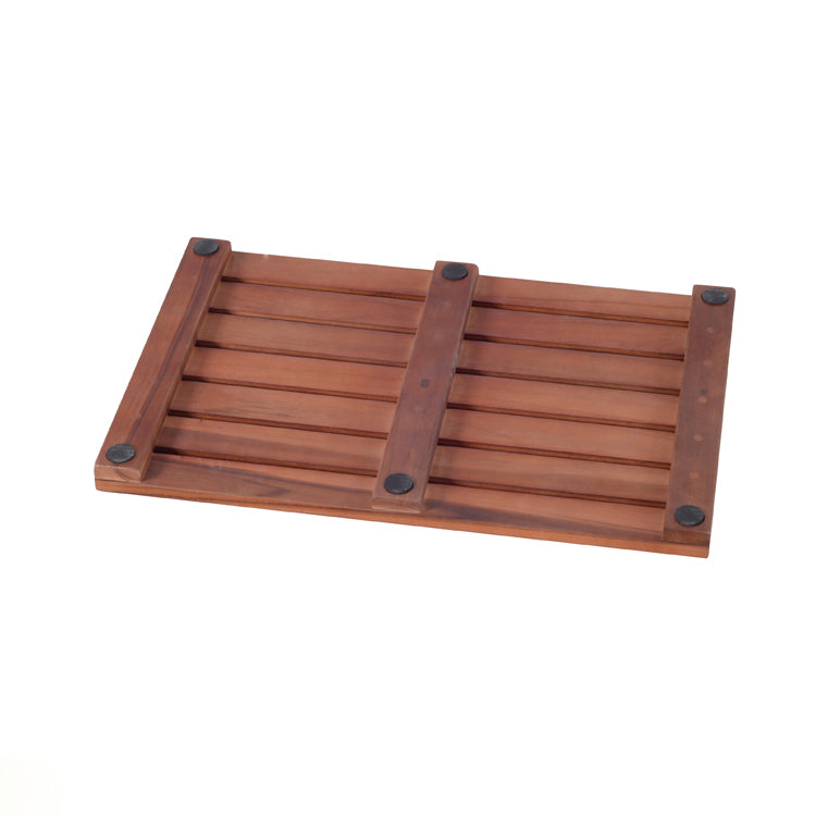 High quality log color retro teak anti-slip mat