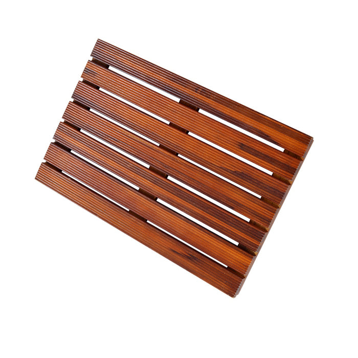 High quality log color retro teak anti-slip mat