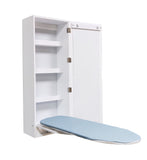 Facilehome Swivel Built-In Center Ironing Board cabinet,White Finish