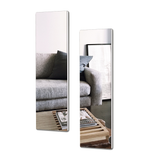 Full Length Wall Mount Frameless Mirror for Make up and Wall Decor(Set of 2)