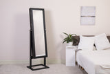 Facilehome Full Length Mirror Jewelry Cabinet Floor Standing
