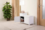 Shoe Bench Cabinet with Cushion
