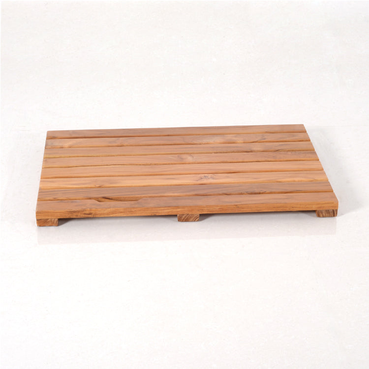 Original solid wood color spa teak bathroom shower mat bathroom non-slip mat