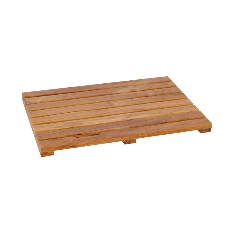 Original solid wood color spa teak bathroom shower mat bathroom non-slip mat