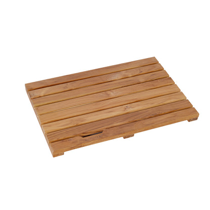 Original solid wood color spa teak bathroom shower mat bathroom non-slip mat