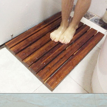 Teak Bath Mat Non Slip Bath SPA Mat Bathroom Door Mat