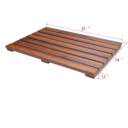 Teak Bath Mat Non Slip Bath SPA Mat Bathroom Door Mat