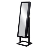 Facilehome Full Length Mirror Jewelry Cabinet Floor Standing